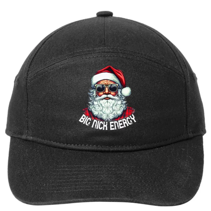 Big Nick Energy Funny Santa Christmas holiday 7-Panel Snapback Hat