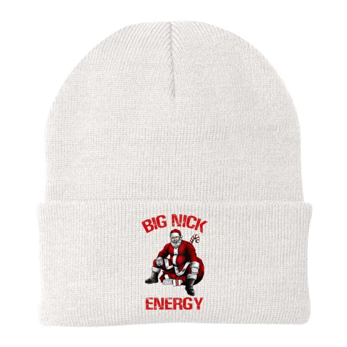 Big Nick Energy Funny Santa Christmas Knit Cap Winter Beanie