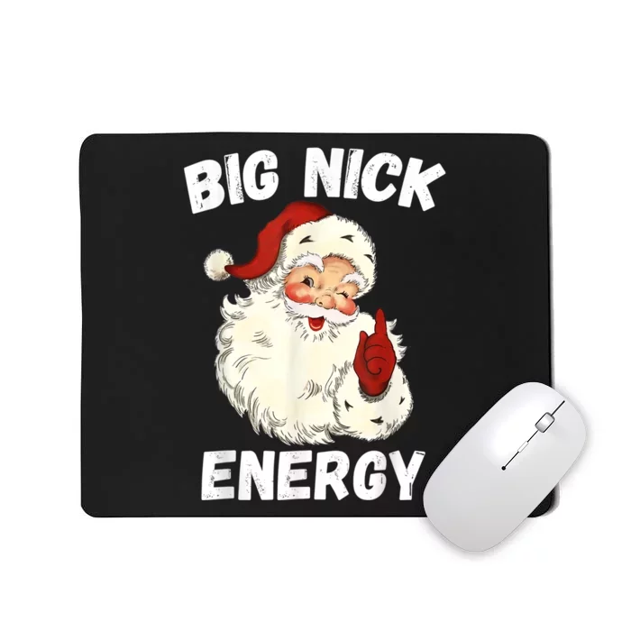 Big Nick Energy Santa Groovy Retro Vintage Mousepad