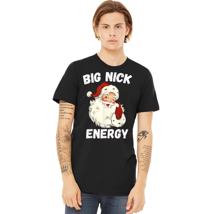 Big Nick Energy Santa Groovy Retro Vintage Premium T-Shirt