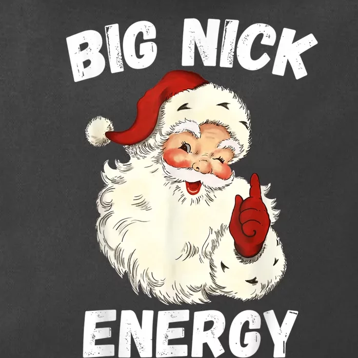 Big Nick Energy Santa Groovy Retro Vintage Zip Tote Bag