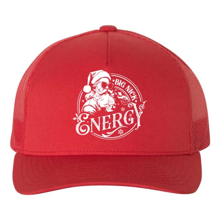 Big Nick Energy Retro Christmas Santa Claus Yupoong Adult 5-Panel Trucker Hat