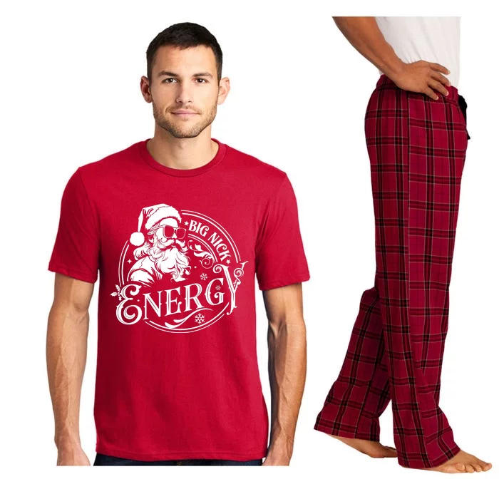 Big Nick Energy Retro Christmas Santa Claus Pajama Set