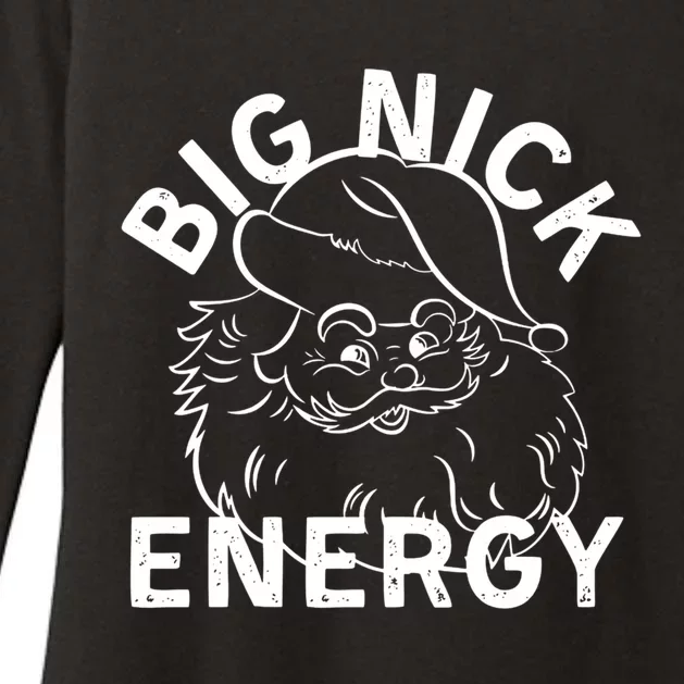 Big Nick Energy Funny Xmas Christmas Gift Womens CVC Long Sleeve Shirt