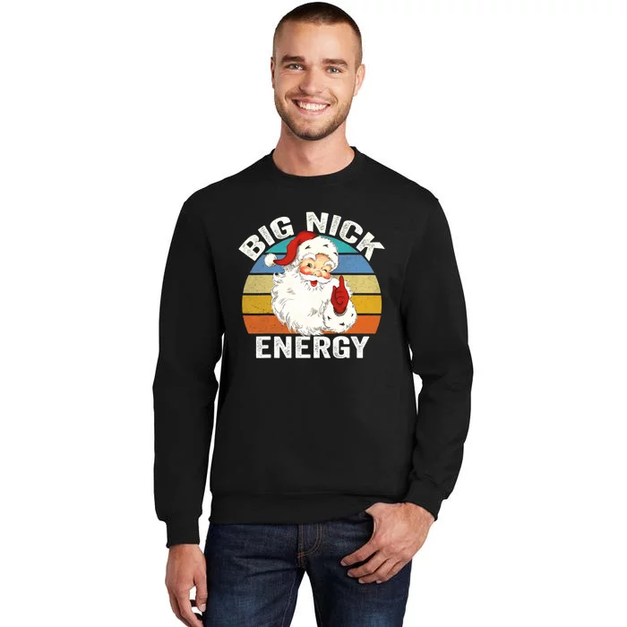 Big Nick Energy Santa Christmas Retro Vintage Sweatshirt