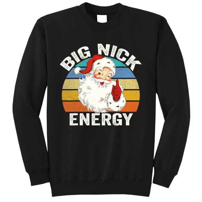 Big Nick Energy Santa Christmas Retro Vintage Sweatshirt