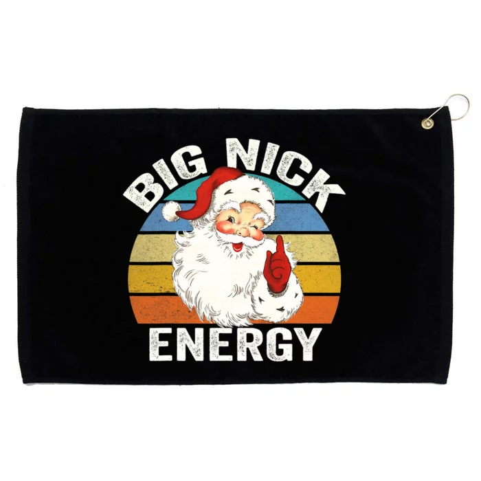 Big Nick Energy Santa Christmas Retro Vintage Grommeted Golf Towel