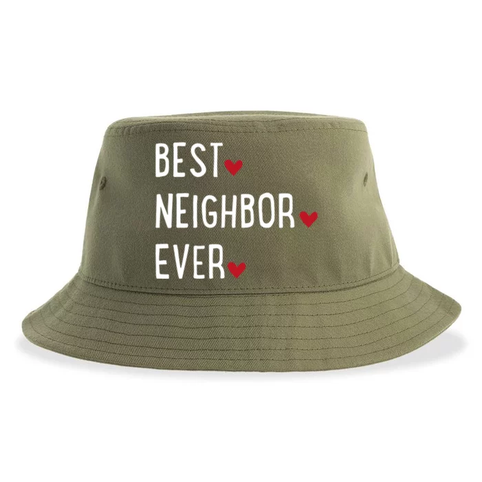 Best Neighbor Ever Gift Sustainable Bucket Hat