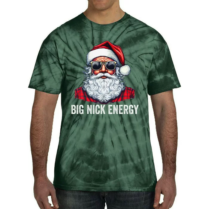 Big Nick Energy Christmas Santa Tie-Dye T-Shirt