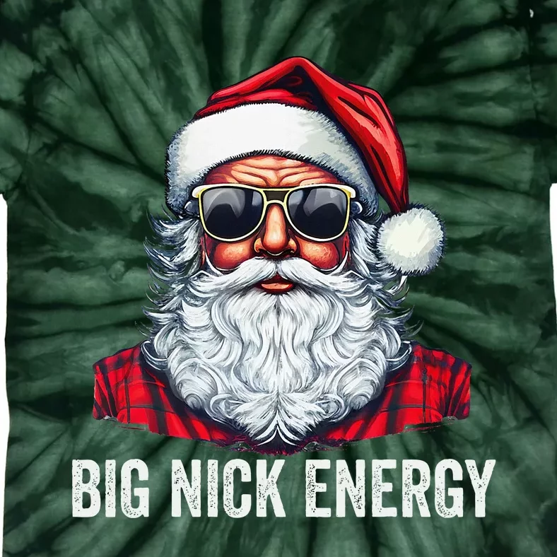 Big Nick Energy Christmas Santa Tie-Dye T-Shirt