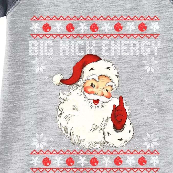 Big Nick Energy Santa Ugly Christmas Sweater Infant Baby Jersey Bodysuit