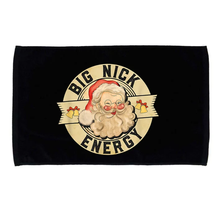 Big Nick Energy Vintage Christmas Santa Microfiber Hand Towel