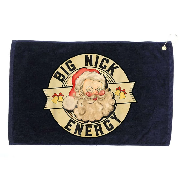 Big Nick Energy Vintage Christmas Santa Grommeted Golf Towel