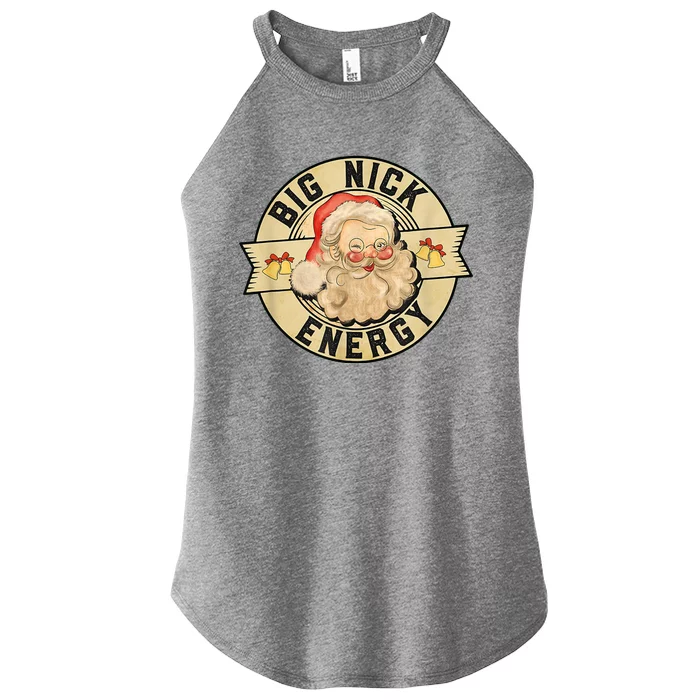 Big Nick Energy Vintage Christmas Santa Women’s Perfect Tri Rocker Tank