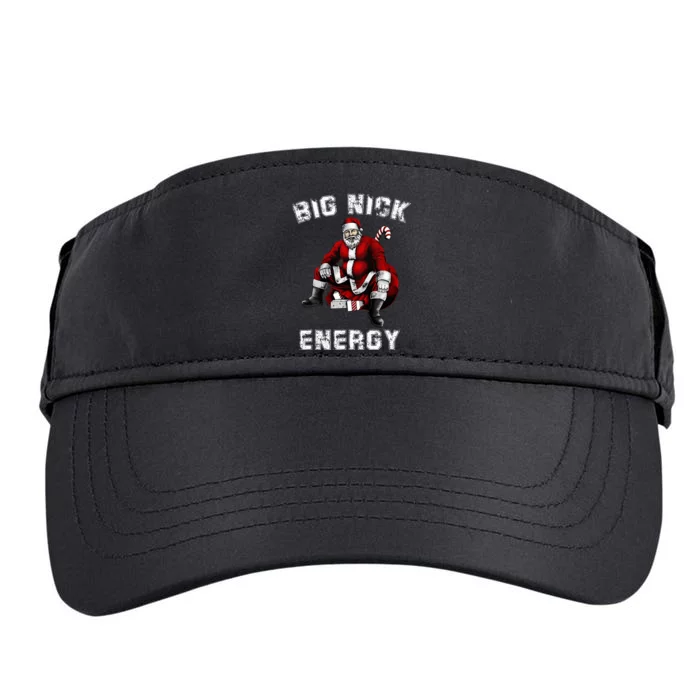 Big Nick Energy Funny Santa Christmas Adult Drive Performance Visor