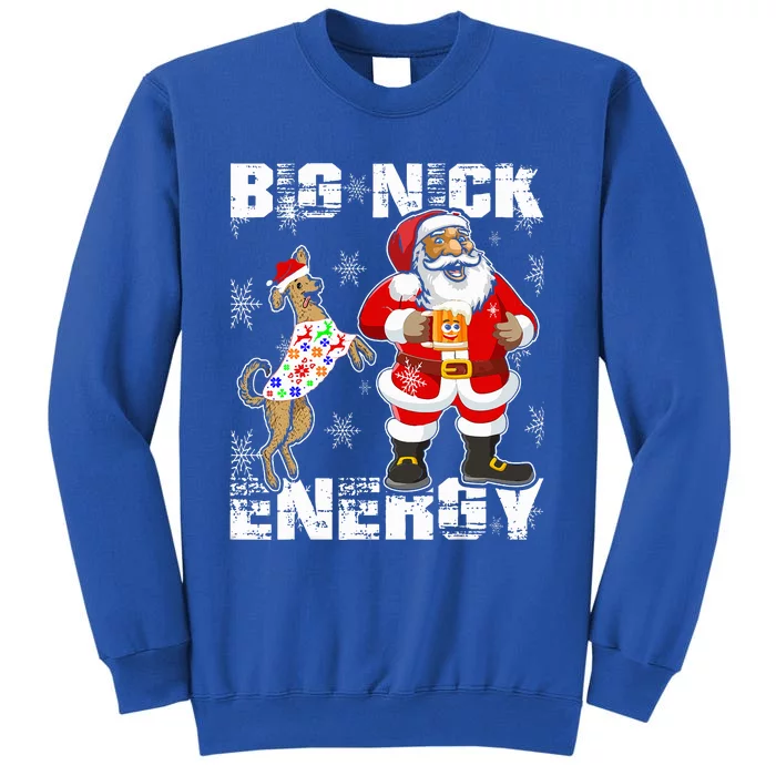 Big Nick Energy Funny Santa Christmas Sweatshirt