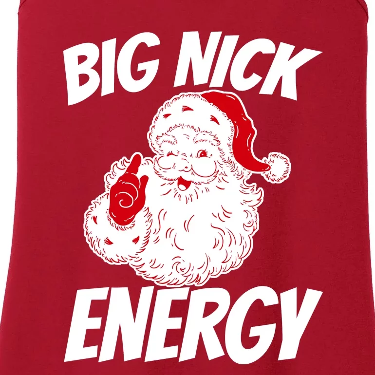 Big Nick Energy Funny Christmas Santa Claus Sweatshirt Ladies Essential Tank