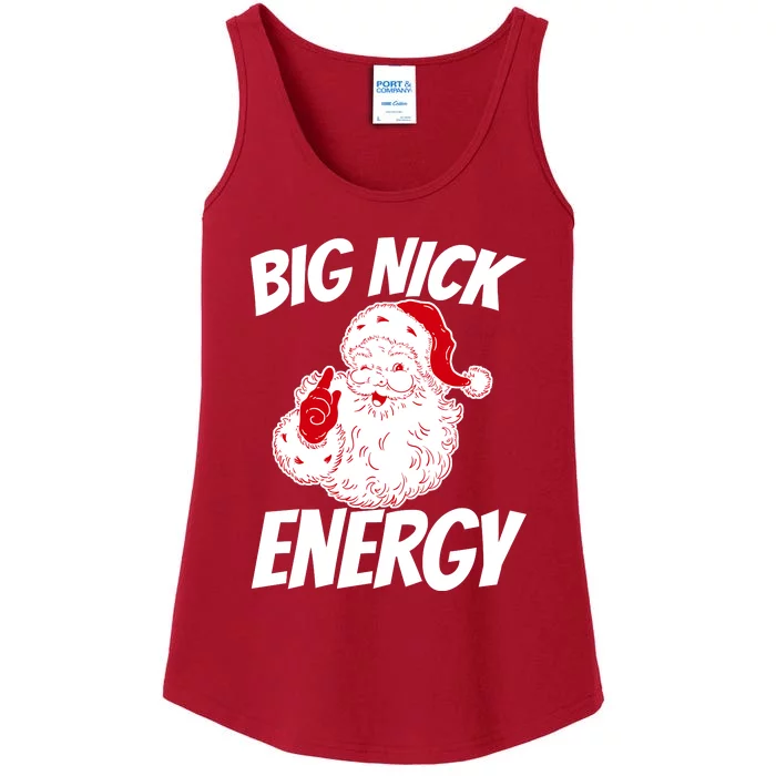 Big Nick Energy Funny Christmas Santa Claus Sweatshirt Ladies Essential Tank