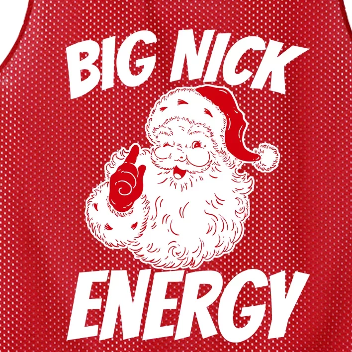 Big Nick Energy Funny Christmas Santa Claus Sweatshirt Mesh Reversible Basketball Jersey Tank