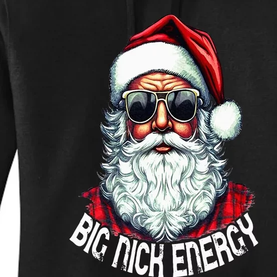 Big Nick Energy Funny Santa Christmas Women's Pullover Hoodie