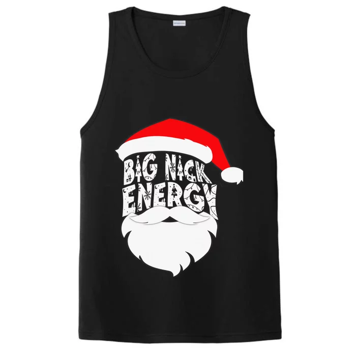 Big Nick Energy Santa Naughty Adult Humor Funny Christmas Performance Tank