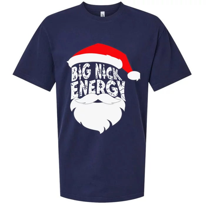 Big Nick Energy Santa Naughty Adult Humor Funny Christmas Sueded Cloud Jersey T-Shirt