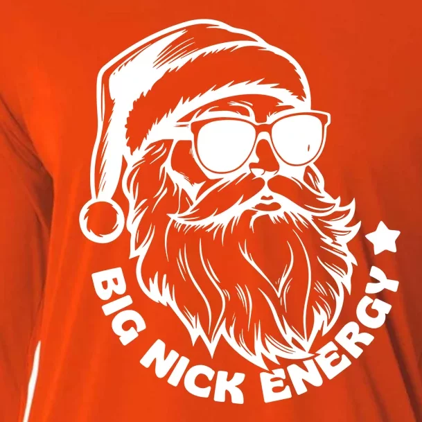 Big Nick Energy Funny Christmas Santa Cooling Performance Long Sleeve Crew