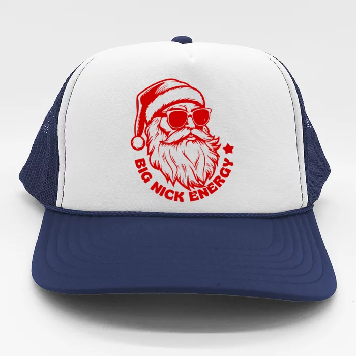 Big Nick Energy Funny Christmas Santa Trucker Hat