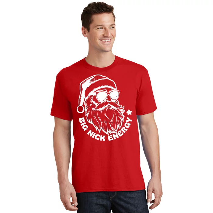 Big Nick Energy Funny Christmas Santa T-Shirt