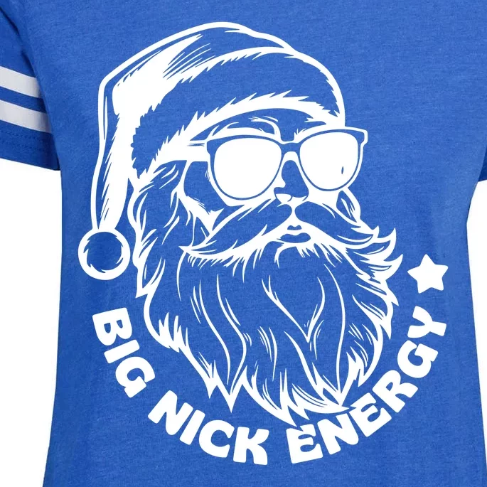 Big Nick Energy Funny Christmas Santa Enza Ladies Jersey Football T-Shirt