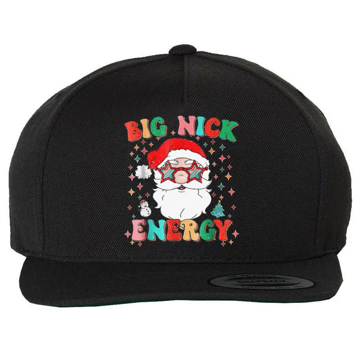 Big Nick Energy Funny Xmas Christmas Wool Snapback Cap