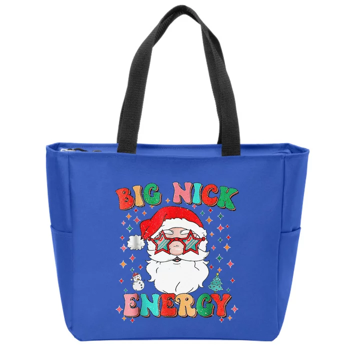 Big Nick Energy Funny Xmas Christmas Zip Tote Bag