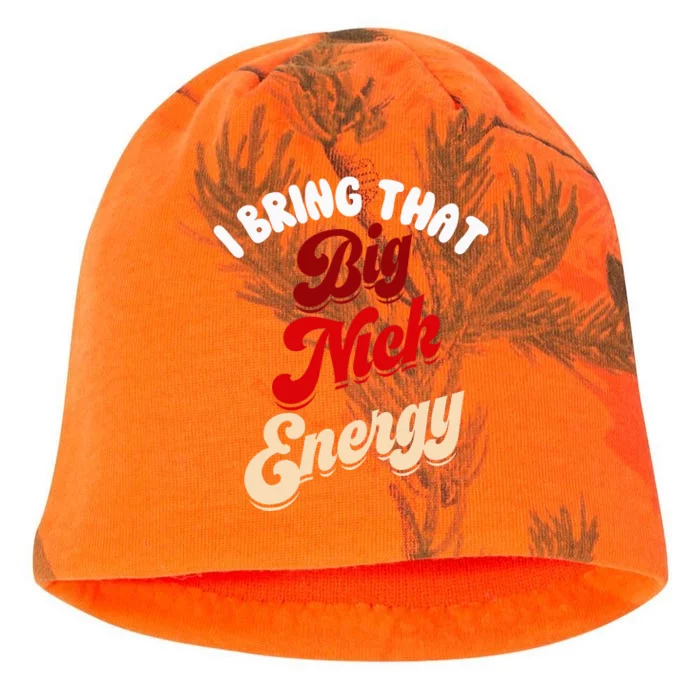 Big Nick Energy Santa Xmas Funny Christmas St Nick Kati - Camo Knit Beanie