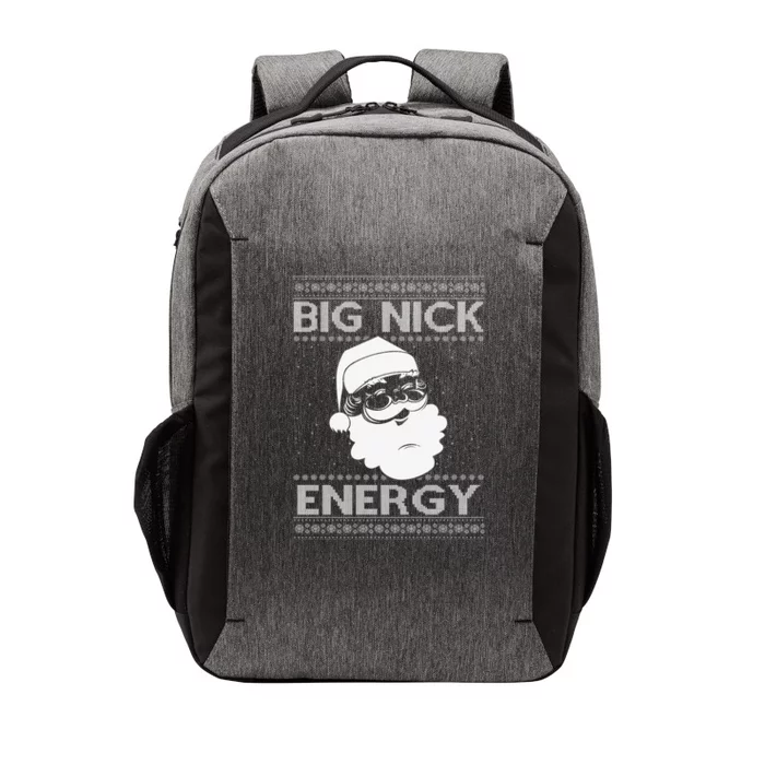 Big Nick Energy Funny Santa Christmas Vector Backpack