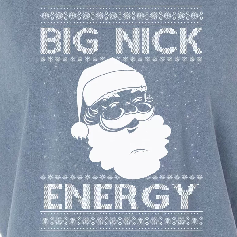 Big Nick Energy Funny Santa Christmas Garment-Dyed Women's Muscle Tee