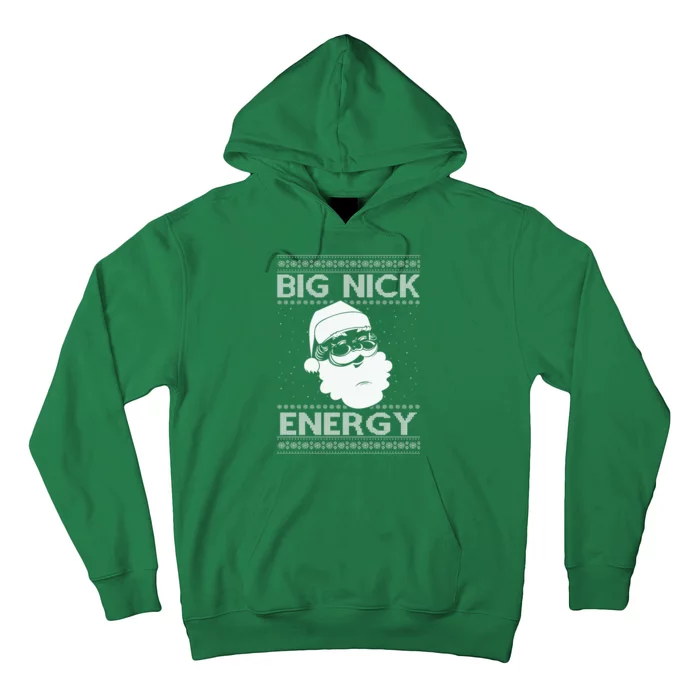 Big Nick Energy Funny Santa Christmas Hoodie