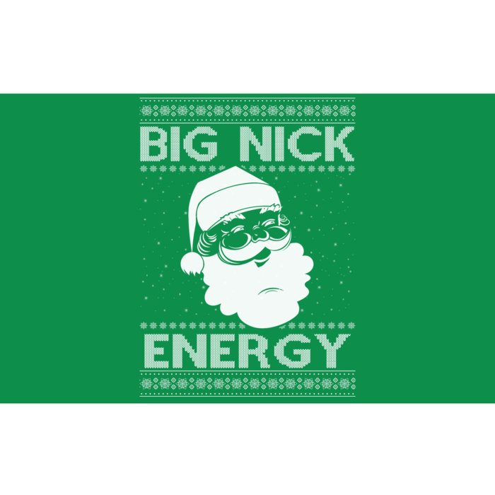 Big Nick Energy Funny Santa Christmas Bumper Sticker