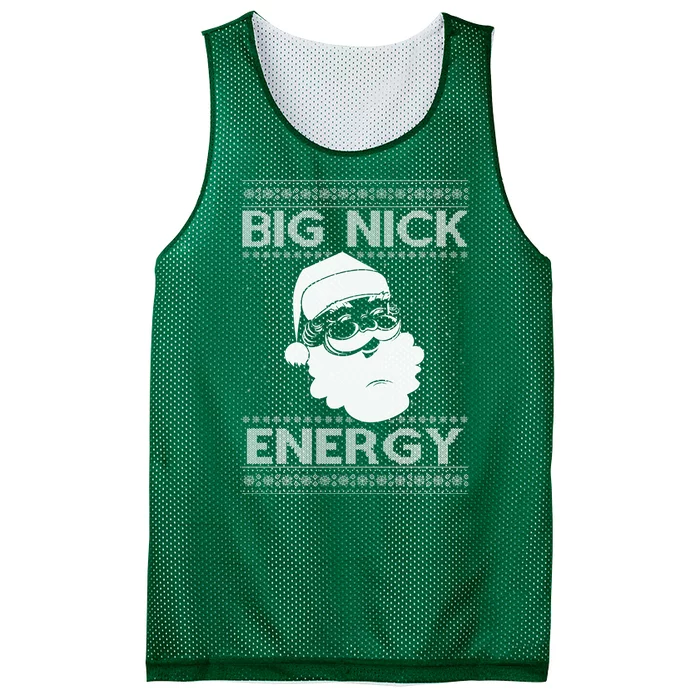 Big Nick Energy Funny Santa Christmas Mesh Reversible Basketball Jersey Tank