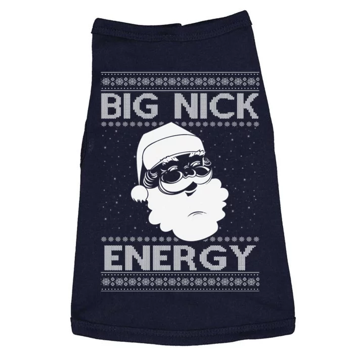 Big Nick Energy Funny Santa Christmas Doggie Tank