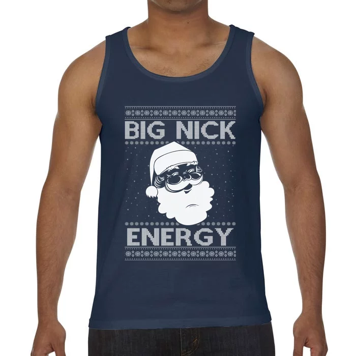 Big Nick Energy Funny Santa Christmas Comfort Colors® Tank Top