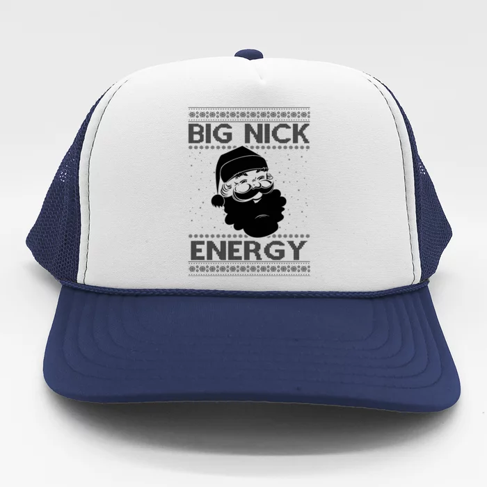 Big Nick Energy Funny Santa Christmas Trucker Hat