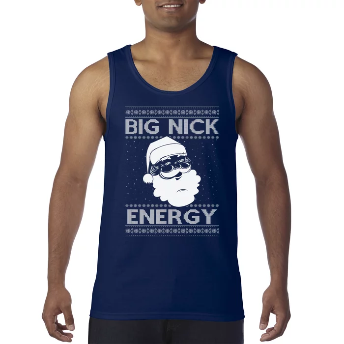 Big Nick Energy Funny Santa Christmas Tank Top