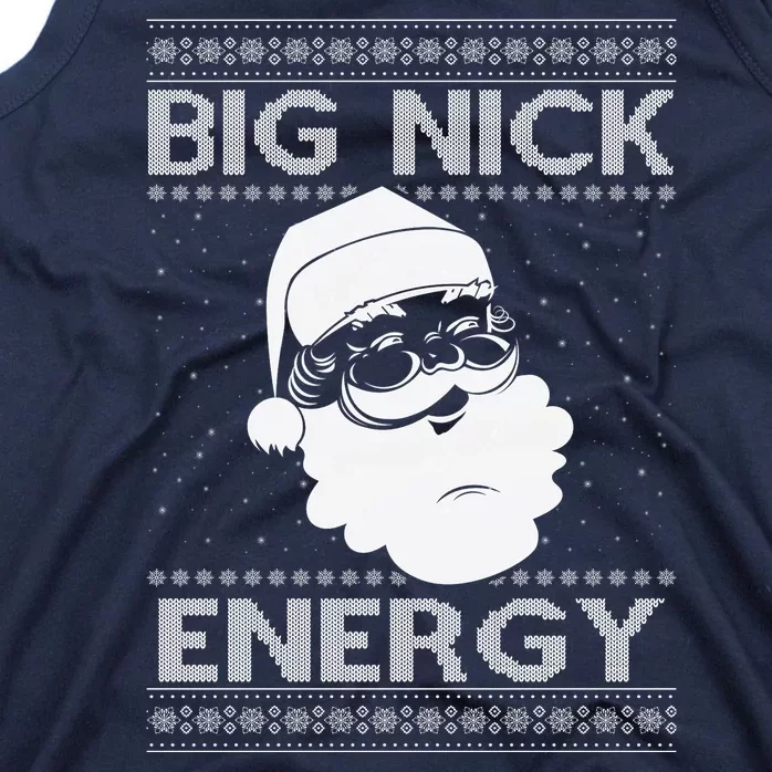 Big Nick Energy Funny Santa Christmas Tank Top