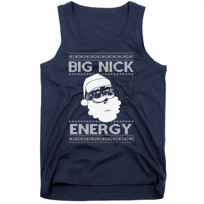 Big Nick Energy Funny Santa Christmas Tank Top