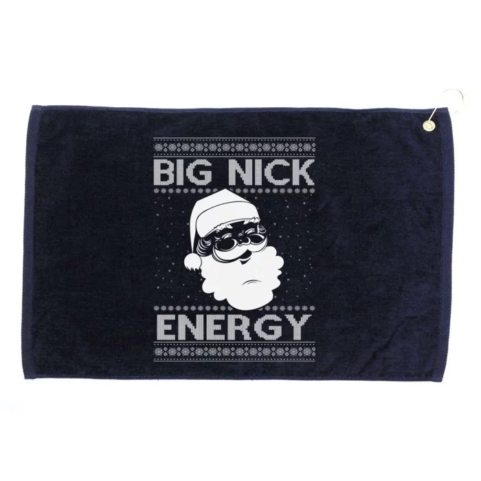 Big Nick Energy Funny Santa Christmas Grommeted Golf Towel