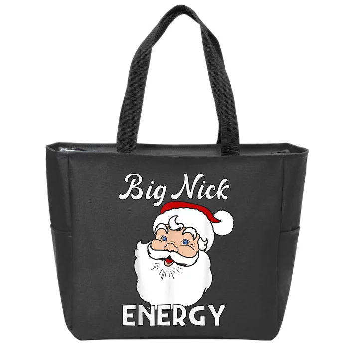 Big Nick Energy Funny Christmas Zip Tote Bag