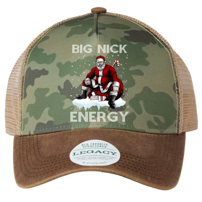 Big Nick Energy Funny Santa Ugly Christmas Xmas Legacy Tie Dye Trucker Hat