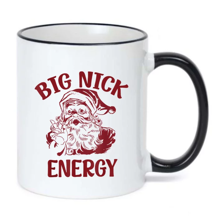 Big Nick Energy Funny Santa Chirstmas Pajamas Xmas Holiday Black Color Changing Mug