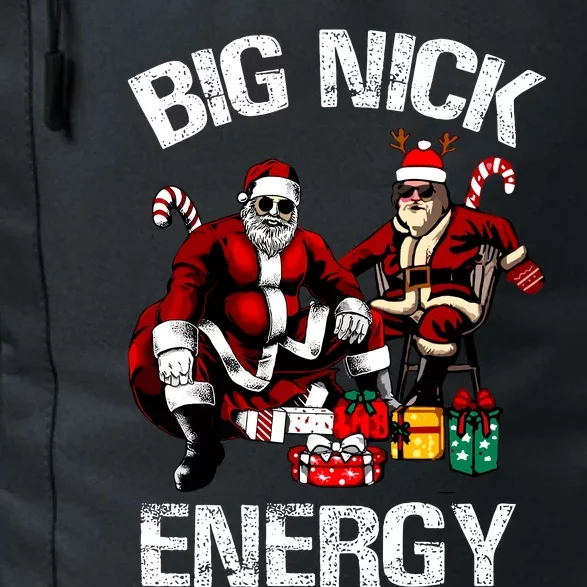 Big Nick Energy Funny Santa Ugly Christmas Xmas Daily Commute Backpack