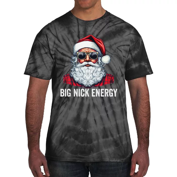 Big Nick Energy Christmas Santa Tie-Dye T-Shirt